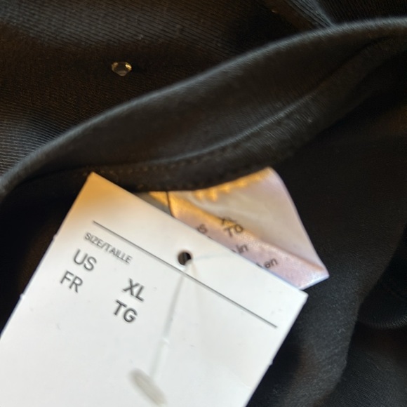 Custom Made Rhinestone Embellished Black Crewneck Sparkling Long Sleeve - Picture 9 of 10